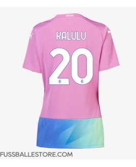 Günstige AC Milan Pierre Kalulu #20 3rd trikot Damen 2023-24 Kurzarm